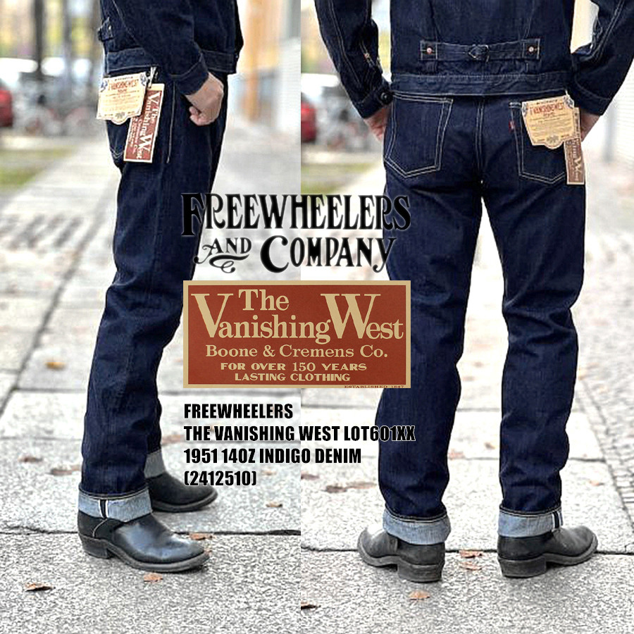 Levis Jeans 501 - 프리휠러스 601XX 1951, 14온스 인디고 빈티지