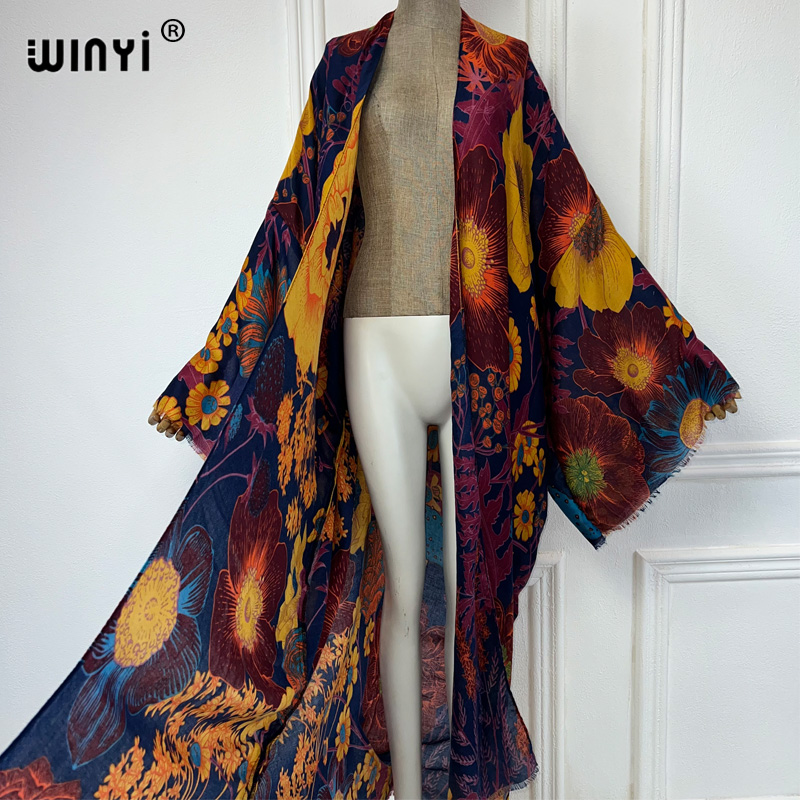 WINYI 아프리카 패션 여름 기모노 맥시 드레스 비치 - Cover Up Kaftan 리뷰 및 가격