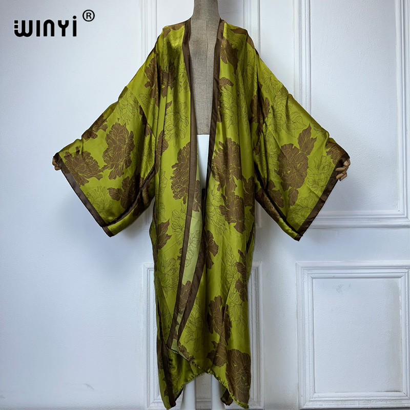 WINYI 아프리카 보호 프린트 기모노 롱 드레스, 여 - Cover Up Kaftan 리뷰 및 가격